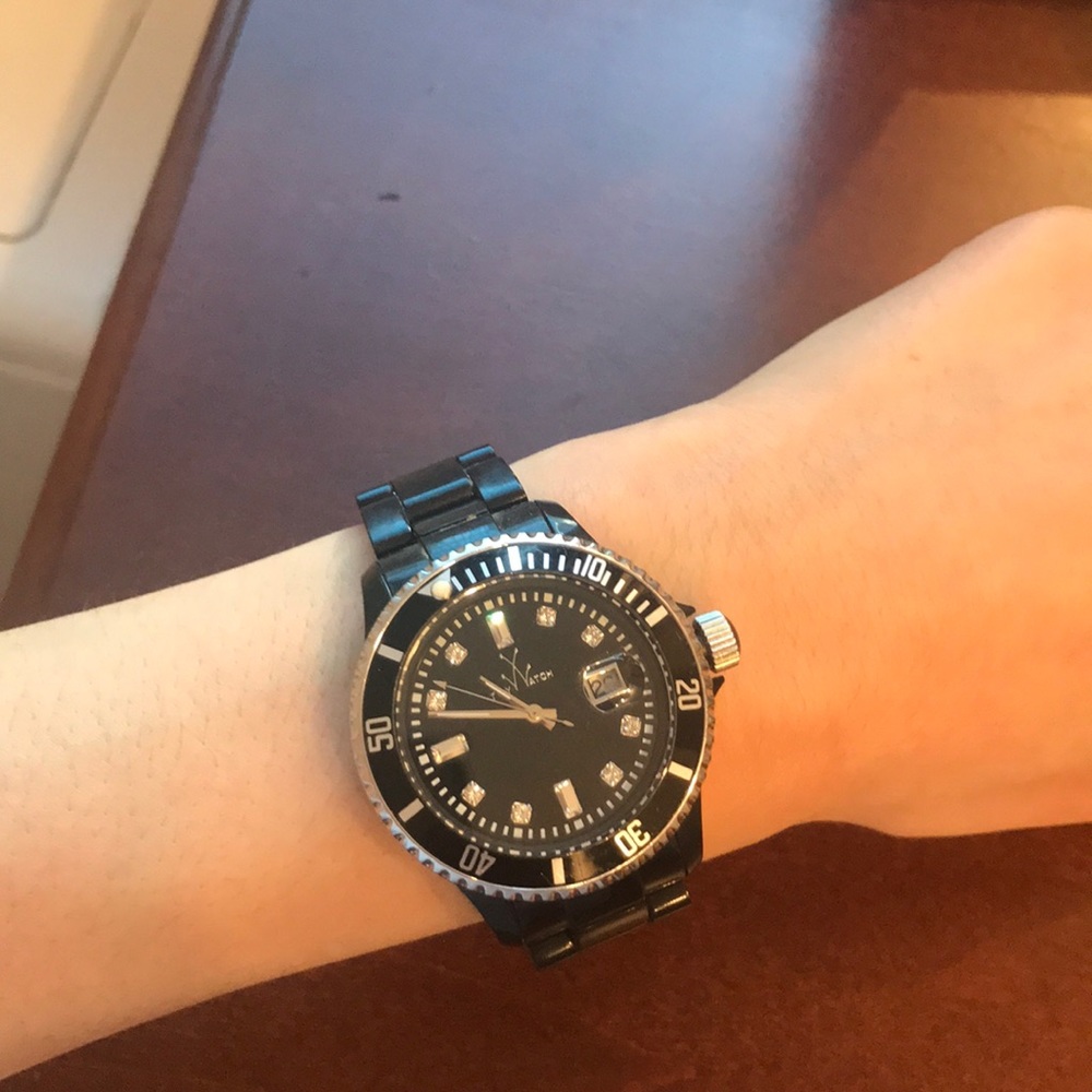 Black toy watch